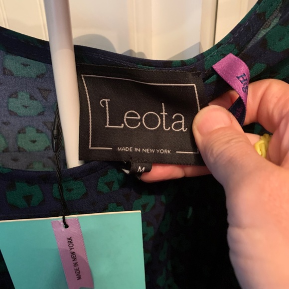 Leota‎ High Modern dress with wrap belt. NWT. Handmade NYC - Picture 2 of 6